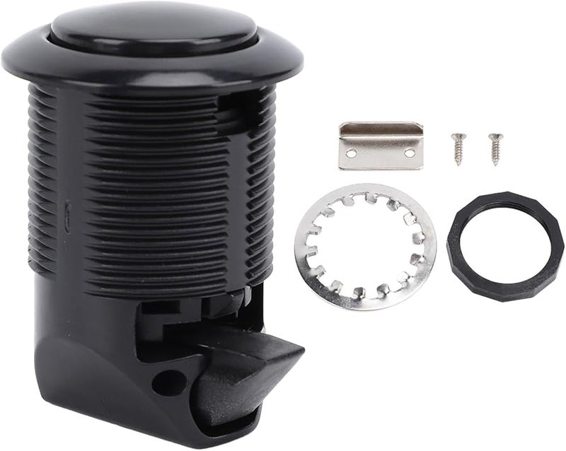 Black Keyless Push Button Cabinet Lock with One Touch Release for RV Motorhome - Image 1